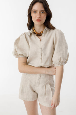 Angel Linen Shirt - Natural