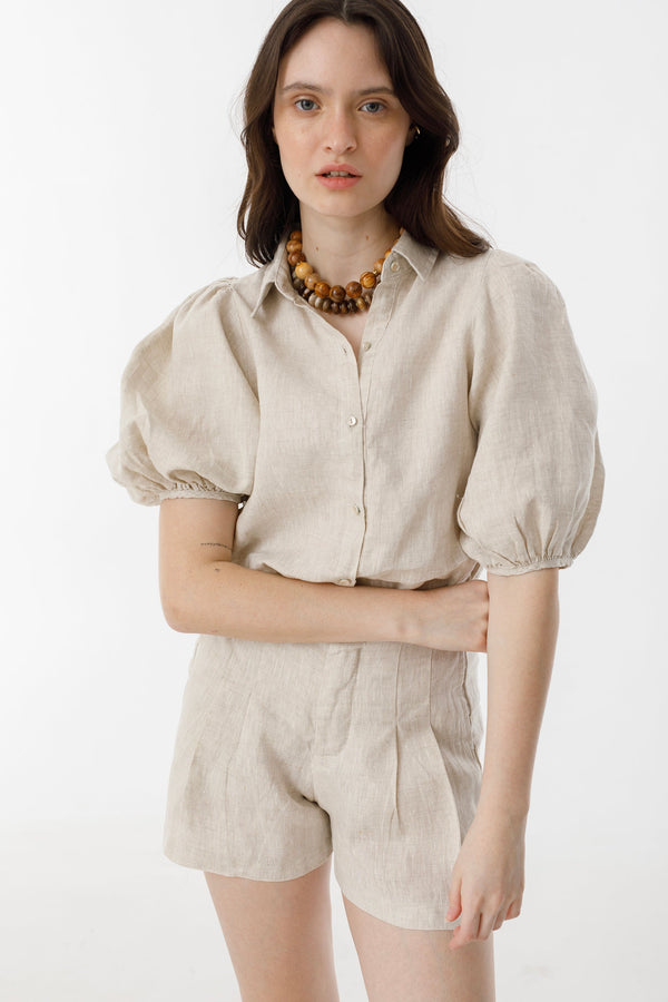 Angel Linen Shirt - Natural