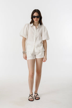Angel Linen Shirt - Off White