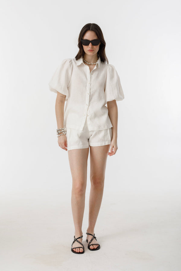 Angel Linen Shirt - Off White