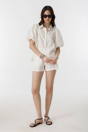 Angel Linen Shirt - Off White