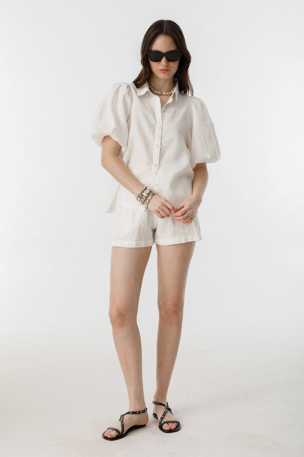 Angel Linen Shirt - Off White