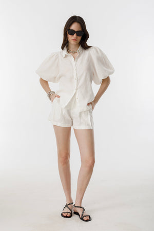 Angel Linen Shirt - Off White