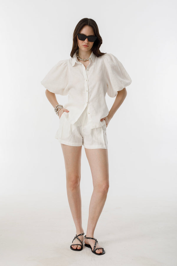 Angel Linen Shirt - Off White