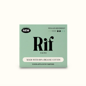 Organic Cotton Non-Applicator Tampons- Regular Absorbency - Non shed security veil