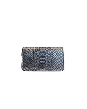 The Met Clutch in Pewter