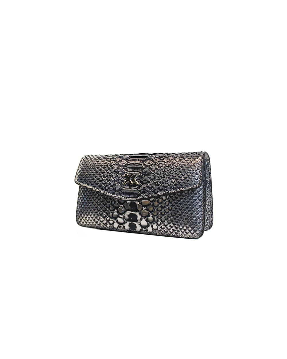 The Met Clutch in Pewter