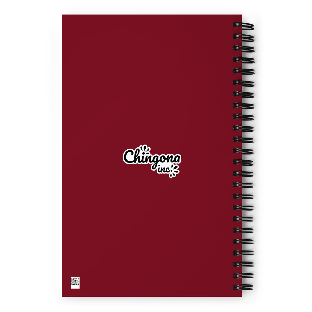 La Trabajadora Social Burgundy Suit  Spiral notebook