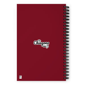 La Trabajadora Social Burgundy Suit  Spiral notebook
