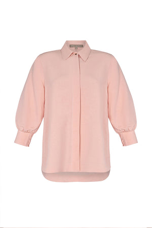 Tatiana Puff Sleeve Blouse | Rose