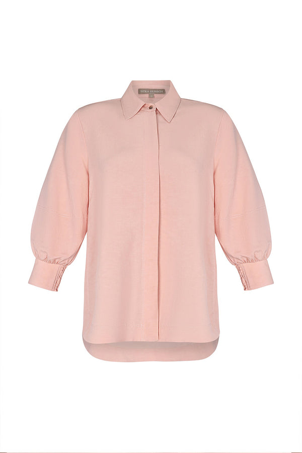 Tatiana Puff Sleeve Blouse | Rose