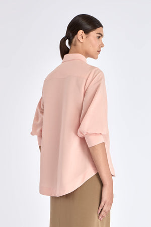Tatiana Puff Sleeve Blouse | Rose