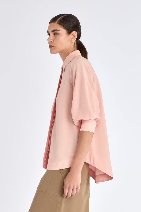 Tatiana Puff Sleeve Blouse | Rose
