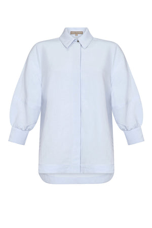 Tatiana Puff Sleeve Blouse | Sky