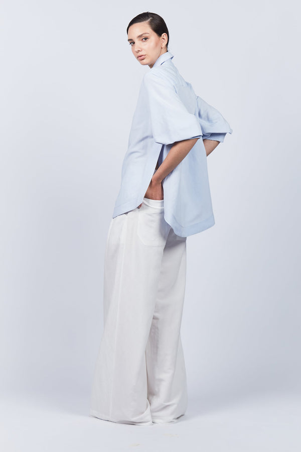 Tatiana Puff Sleeve Blouse | Sky