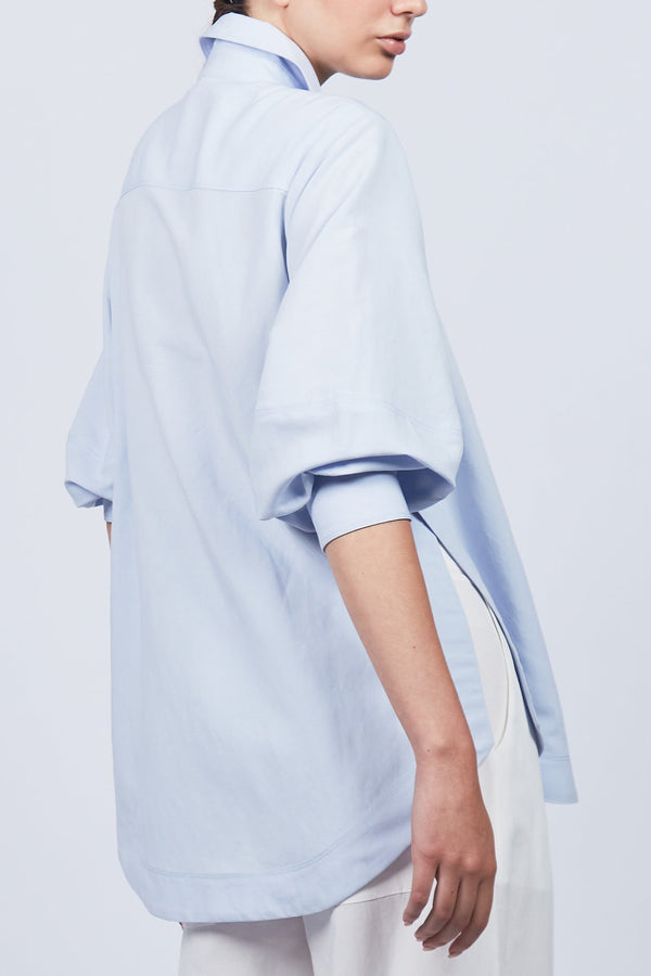 Tatiana Puff Sleeve Blouse | Sky