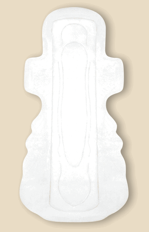 Organic Cotton and Hemp Fiber Menstrual Long / Night Pads with Wings 25% more absorbency