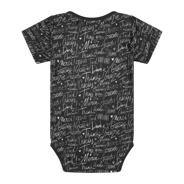 Thank You Short Sleeve Bodysuit | Multicultural Kids Clothing