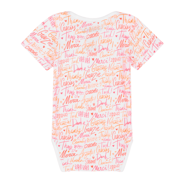 Thank You Short Sleeve Bodysuit | Multicultural Kids Clothing