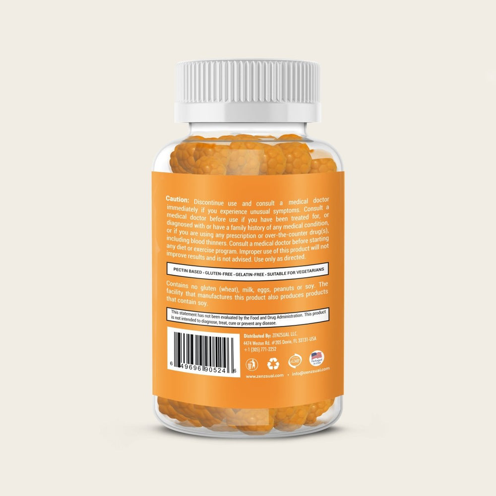 Turmeric, Ginger & Black Pepper Gummies - Sugar Free