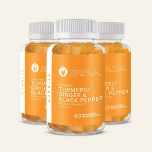 Turmeric, Ginger & Black Pepper Gummies - Sugar Free