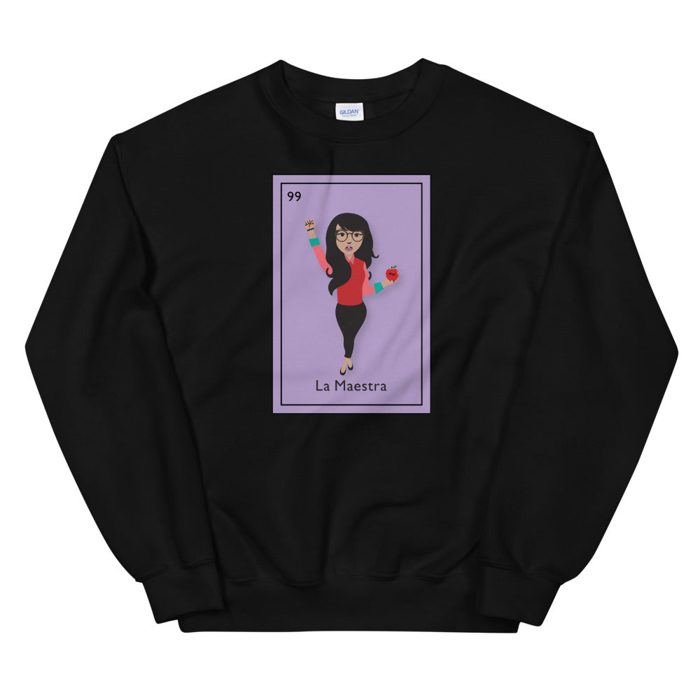 La Maestra Mexican Lotería Card Sweatshirt
