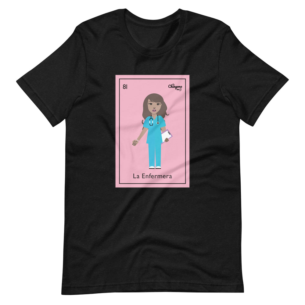 La Enfermera Mexican Loteria Card T-Shirt