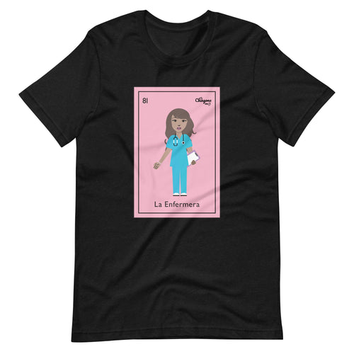 La Enfermera Mexican Loteria Card T-Shirt