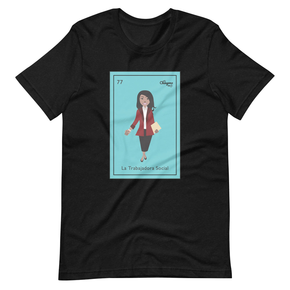 La Trabajadora Social Burgundy Suit T-Shirt