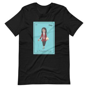 La Trabajadora Social Burgundy Suit T-Shirt