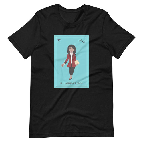 La Trabajadora Social Burgundy Suit T-Shirt