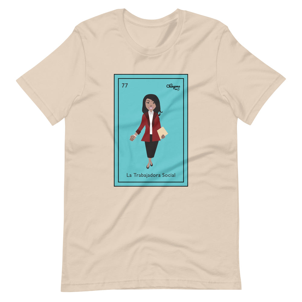 La Trabajadora Social Burgundy Suit T-Shirt