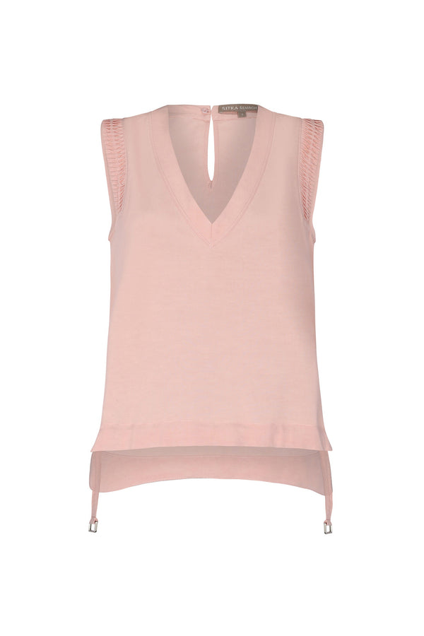 Valencia Adjustable Hem Blouse | Rose