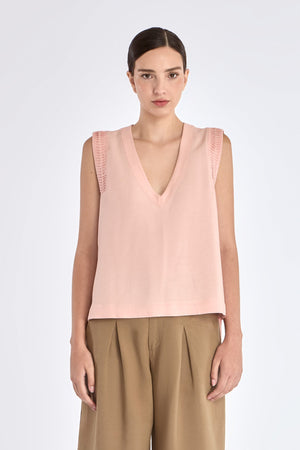 Valencia Adjustable Hem Blouse | Rose