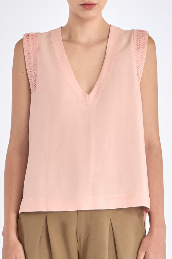 Valencia Adjustable Hem Blouse | Rose