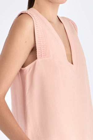 Valencia Adjustable Hem Blouse | Rose