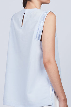 Valencia Adjustable Hem Blouse | Sky