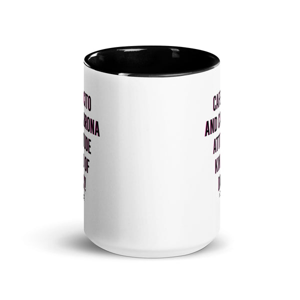 Cafecito and Cabrona Attitude Latina Mug Color Inside