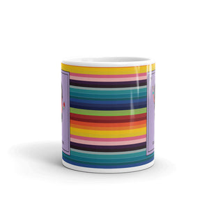 La Maestra Mexican Loteria Card Serape Mug