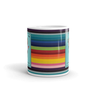 La Trabajadora Social With An Apple Sarape Latina Mug