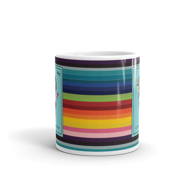 La Trabajadora Social With An Apple Sarape Latina Mug