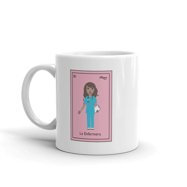 La Enfermera Mexican Loteria Card Mug
