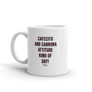 Cafecito and Cabrona Attitude Latina Mug