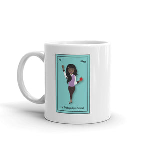 La Trabajadora Social Loteria Card Latina Mug