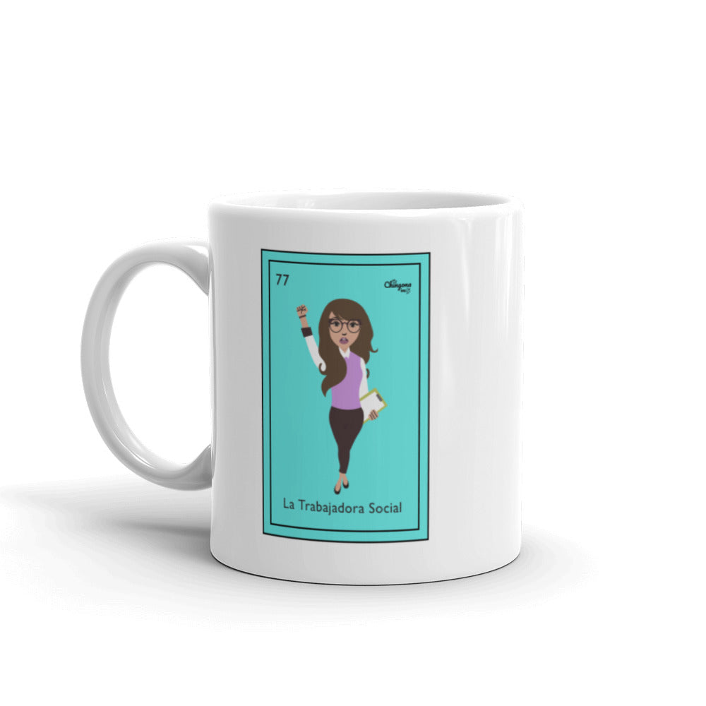 La Trabajadora Social Loteria Card Mug