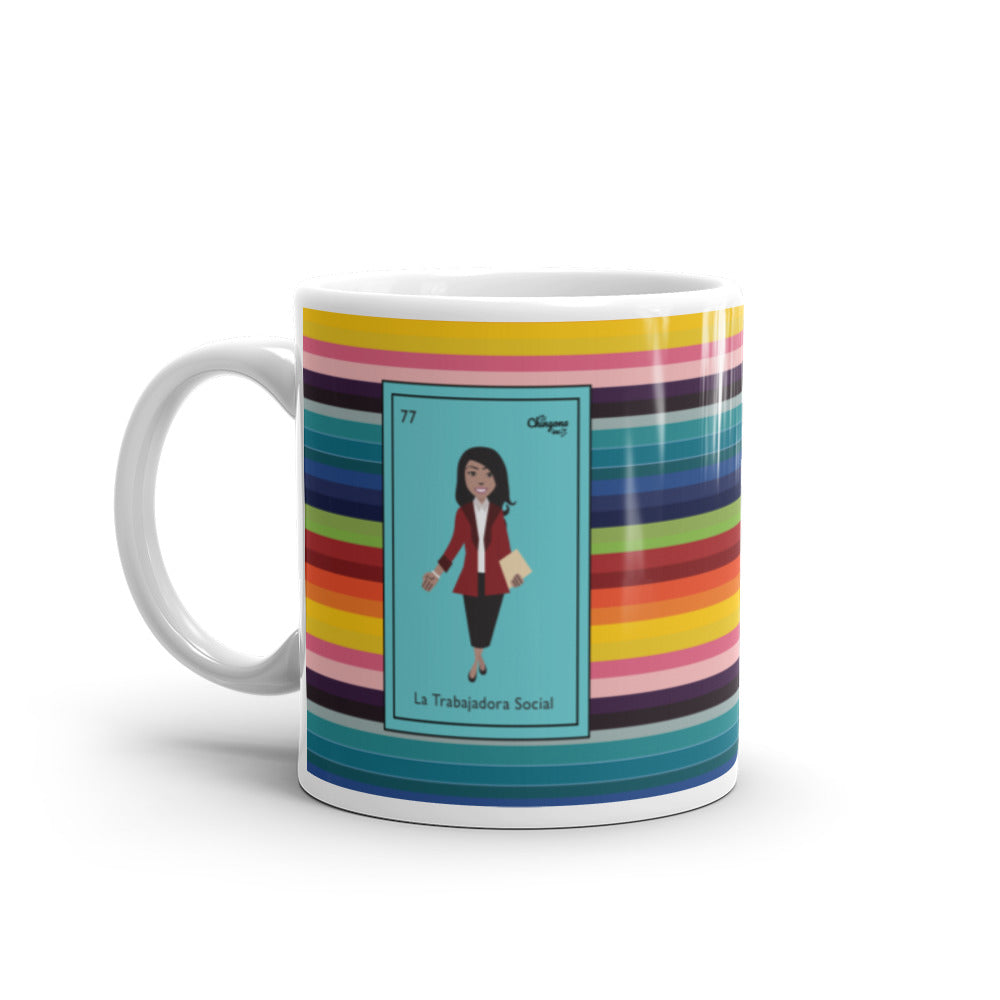 La Trabajadora Social Burgundy Suit Latina Mug