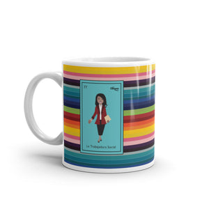 La Trabajadora Social Burgundy Suit Latina Mug