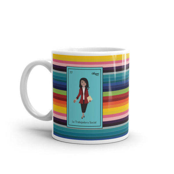 La Trabajadora Social Burgundy Suit Latina Mug
