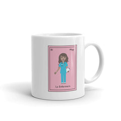 La Enfermera Mexican Loteria Card Mug