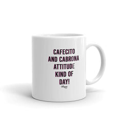 Cafecito and Cabrona Attitude Latina Mug